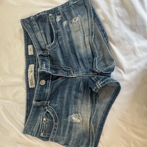 BKE Distressed Blue Jean Shorts